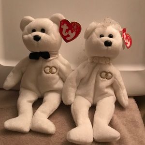 Mr. & Mrs. ___ TY Beanie Babie Bride & Groom Bears